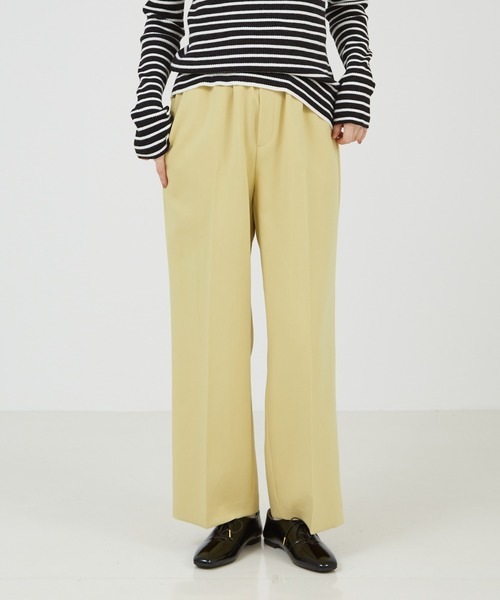 abahouse mavie（アバハウスマヴィ）の「【感嘆/セットアップ対応】イージーストレートパンツ（スラックス・レディース・ライム/オフホワイト/ブラック系その他/ブラック/イエロー/グレイッシュブルー・34/36/38/40）」の20枚目の写真