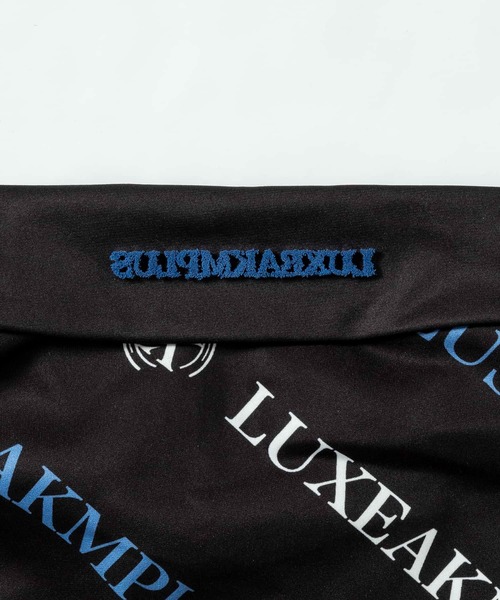 LUXEAKMPLUS(リュクスエイケイエムプラス)の「LUXEAKMPLUS(リュクスエイケイエムプラス)ゴルフ 総柄ロゴ半袖ポロシャツ(ポロシャツ・メンズ・ブラック/ブラック×ブルー/ホワイト/ホワイト系その他・S/M/L/XL/XXL)」の5枚目の写真