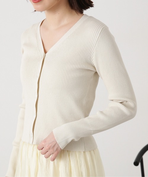 N.(N. Natural Beauty Basic)(エヌエヌナチュラルビューティーベーシック)の「◆リブカーディガンスカートセット(ワンピース・レディース・ナチュラル/ブルー/チャコールグレー・MEDIUM)」の17枚目の写真