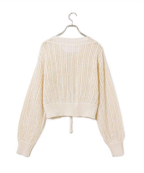 新着 セール】【WEB限定】ラインメッシュニットブルゾン トップス