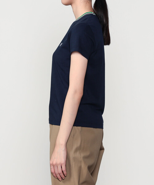 GYMPHLEX（ジムフレックス）の「Gymphlex | クルーネック ニットラインTシャツ WOMEN（Tシャツ/カットソー・レディース・ネイビー/サックスブルー/オレンジ・12/14）」の15枚目の写真