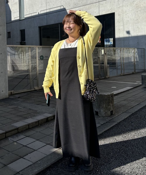 un dix cors（アンディコール）の「ウォッシャブルダブルポケットカーディガン（カーディガン/ボレロ・レディース・イエロー/オレンジ/ライトグレー/ブラック・FREE）」の7枚目の写真