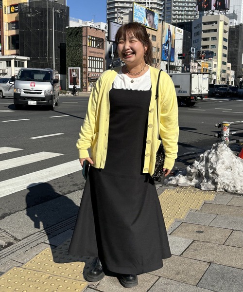 un dix cors（アンディコール）の「ウォッシャブルダブルポケットカーディガン（カーディガン/ボレロ・レディース・イエロー/オレンジ/ライトグレー/ブラック・FREE）」の9枚目の写真