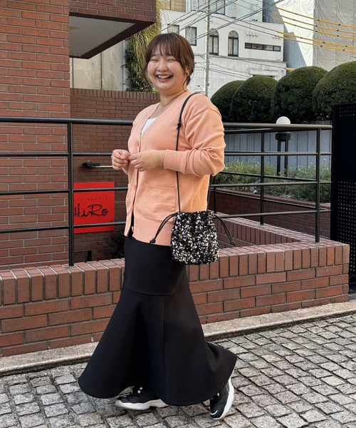 un dix cors（アンディコール）の「ウォッシャブルダブルポケットカーディガン（カーディガン/ボレロ・レディース・イエロー/オレンジ/ライトグレー/ブラック・FREE）」の19枚目の写真