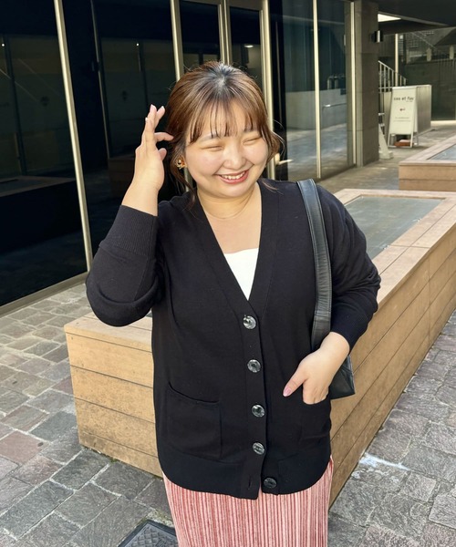 un dix cors（アンディコール）の「ウォッシャブルダブルポケットカーディガン（カーディガン/ボレロ・レディース・イエロー/オレンジ/ライトグレー/ブラック・FREE）」の10枚目の写真