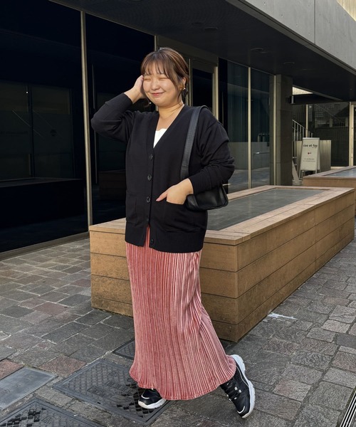 un dix cors（アンディコール）の「ウォッシャブルダブルポケットカーディガン（カーディガン/ボレロ・レディース・イエロー/オレンジ/ライトグレー/ブラック・FREE）」の12枚目の写真