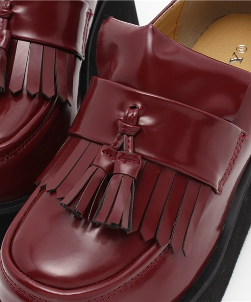 WEGO（ウィゴー）の「WEGO/ボリュームソールローファー（ドレスシューズ・レディース・ブラック/ワイン・MEDIUM/LARGE）」の4枚目の写真