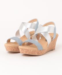 【Zipper】 厚底ウェッジソールサンダル