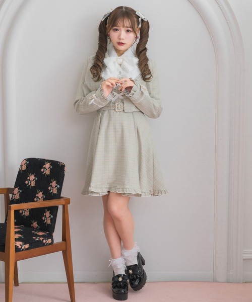 ROJITA（ロジータ）の「肩フリルジャンスカ（ジャンパースカート