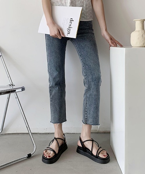 Miniministore(ミニミニストア)の「ストラップサンダル 厚底 レディース 夏(サンダル・レディース・ブラック/アイボリー・22.5cm/23.0cm/23.5cm/24.0cm/24.5cm)」の6枚目の写真