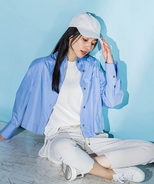 la.f…(ラエフ)の「【WEB別注/洗濯機で洗える/セットアップ可】ダブルクロス2WAYイージーパンツ(その他パンツ・レディース・ネイビー/ブラック/ベージュ・7号/11号/9号)」の5枚目の写真
