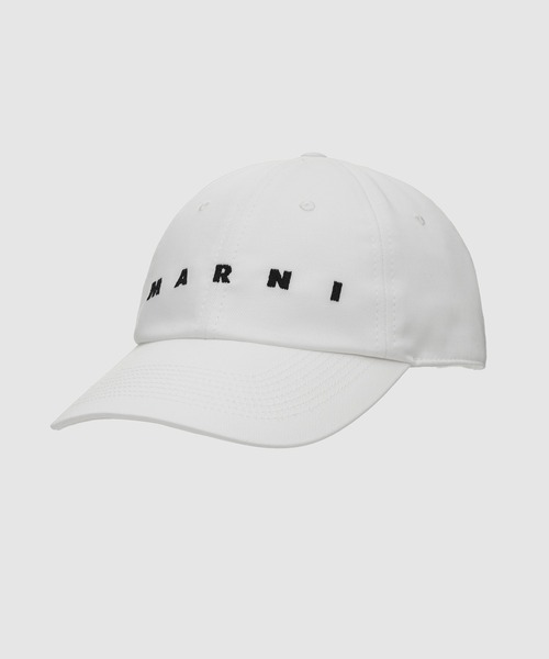 MARNI（マルニ）の「MARNI LOGO / ベースボールキャップ（キャップ・メンズ・ホワイト/ベージュ/ブラック/アイボリー/カーキ・M/L）」の2枚目の写真