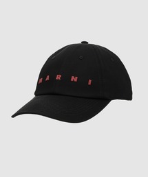 Marni 黒 ベースボールキャップ 保存袋付き MARNI マルニ ベースボールキャップ CLZC0108SU UTN923 メンズ
