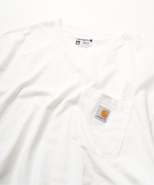 Carhartt(カーハート)の「【Carhartt/カーハート】K126 Workwear Long-Sleeve Pocket T-Shirt ヘビーウェイト ビッグシルエット ワンポイントブランドロゴ ロンT ポケット付き 定番 ノームコア(Tシャツ/カットソー・メンズ・ホワイト/ブラック・SMALL/MEDIUM/LARGE/X-LARGE)」の20枚目の写真