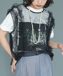 mili an deni | チュールフリルトップス(ベスト)