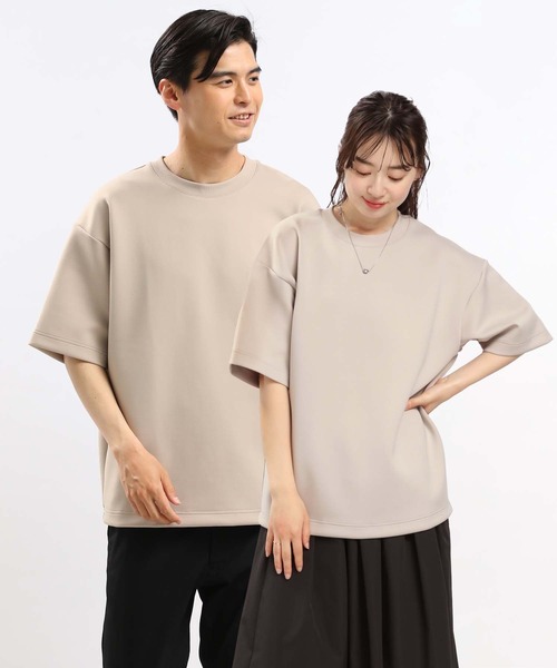 GLOBAL WORK Smile Seed Store（グローバルワーク スマイルシードストア）の「ダンボールスウェットクルー半袖/181001（Tシャツ/カットソー・メンズ・ブラック/チャコール/オフホワイト/ネイビー/ベージュ・SMALL/MEDIUM/LARGE/X-LARGE）」の5枚目の写真