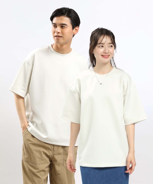 GLOBAL WORK Smile Seed Store（グローバルワーク スマイルシードストア）の「ダンボールスウェットクルー半袖/181001（Tシャツ/カットソー・メンズ・ブラック/チャコール/オフホワイト/ネイビー/ベージュ・SMALL/MEDIUM/LARGE/X-LARGE）」の2枚目の写真