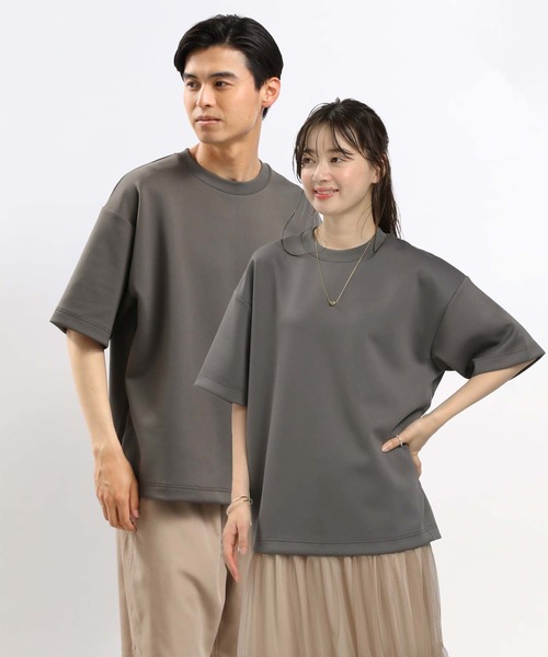 GLOBAL WORK Smile Seed Store（グローバルワーク スマイルシードストア）の「ダンボールスウェットクルー半袖/181001（Tシャツ/カットソー・メンズ・ブラック/チャコール/オフホワイト/ネイビー/ベージュ・SMALL/MEDIUM/LARGE/X-LARGE）」の4枚目の写真