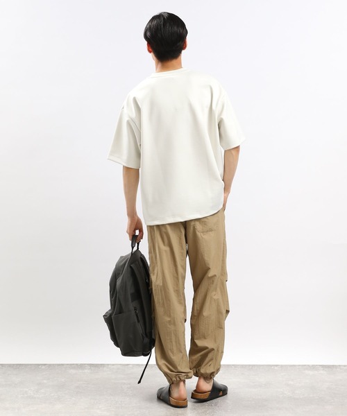 GLOBAL WORK Smile Seed Store（グローバルワーク スマイルシードストア）の「ダンボールスウェットクルー半袖/181001（Tシャツ/カットソー・メンズ・ブラック/チャコール/オフホワイト/ネイビー/ベージュ・SMALL/MEDIUM/LARGE/X-LARGE）」の7枚目の写真