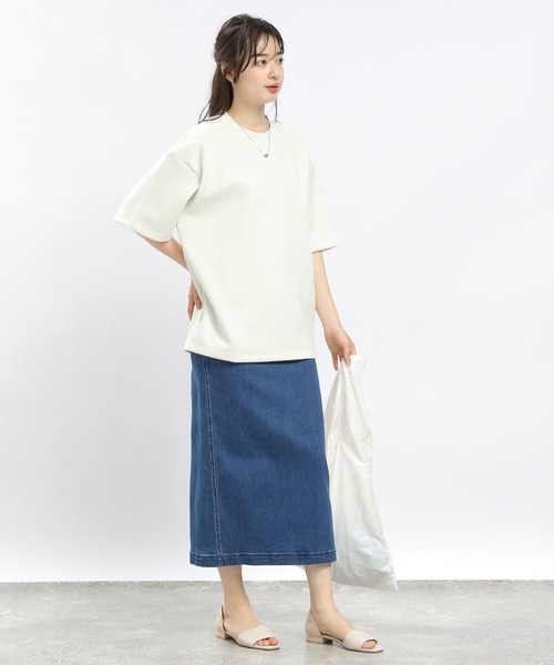 GLOBAL WORK Smile Seed Store（グローバルワーク スマイルシードストア）の「ダンボールスウェットクルー半袖/181001（Tシャツ/カットソー・メンズ・ブラック/チャコール/オフホワイト/ネイビー/ベージュ・SMALL/MEDIUM/LARGE/X-LARGE）」の10枚目の写真