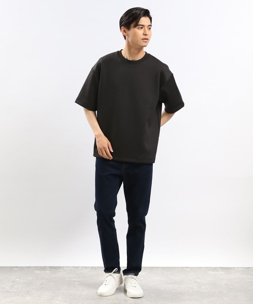 GLOBAL WORK Smile Seed Store（グローバルワーク スマイルシードストア）の「ダンボールスウェットクルー半袖/181001（Tシャツ/カットソー・メンズ・ブラック/チャコール/オフホワイト/ネイビー/ベージュ・SMALL/MEDIUM/LARGE/X-LARGE）」の13枚目の写真