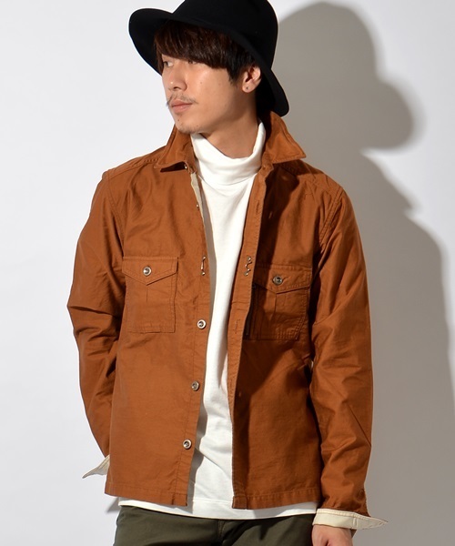 SHIPS JET BLUE（シップスジェットブルー）の「SHIPS JET BLUE (シップス ジェットブルー): BDU ミリタリーシャツ 15FW（シャツ/ブラウス・メンズ・オリーブ/オレンジ/ネイビー・SMALL/LARGE/MEDIUM）」の3枚目の写真