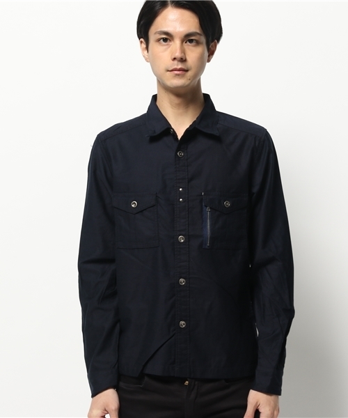 SHIPS JET BLUE（シップスジェットブルー）の「SHIPS JET BLUE (シップス ジェットブルー): BDU ミリタリーシャツ 15FW（シャツ/ブラウス・メンズ・オリーブ/オレンジ/ネイビー・SMALL/LARGE/MEDIUM）」の4枚目の写真