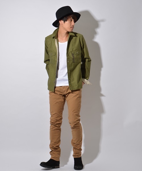 SHIPS JET BLUE（シップスジェットブルー）の「SHIPS JET BLUE (シップス ジェットブルー): BDU ミリタリーシャツ 15FW（シャツ/ブラウス・メンズ・オリーブ/オレンジ/ネイビー・SMALL/LARGE/MEDIUM）」の20枚目の写真