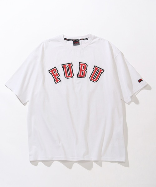 FUBU( フブ)の「【FUBU/フブ】College Tee/カレッジロゴTシャツ(Tシャツ/カットソー・メンズ・ホワイト/パープル/ブラック/グリーン・L/M/XL)」の2枚目の写真