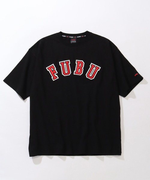 FUBU( フブ)の「【FUBU/フブ】College Tee/カレッジロゴTシャツ(Tシャツ/カットソー・メンズ・ホワイト/パープル/ブラック/グリーン・L/M/XL)」の1枚目の写真