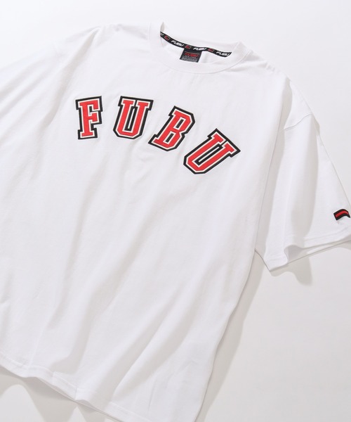 FUBU( フブ)の「【FUBU/フブ】College Tee/カレッジロゴTシャツ(Tシャツ/カットソー・メンズ・ホワイト/パープル/ブラック/グリーン・L/M/XL)」の6枚目の写真