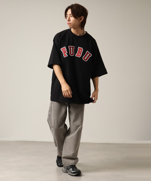 FUBU( フブ)の「【FUBU/フブ】College Tee/カレッジロゴTシャツ(Tシャツ/カットソー・メンズ・ホワイト/パープル/ブラック/グリーン・L/M/XL)」の19枚目の写真