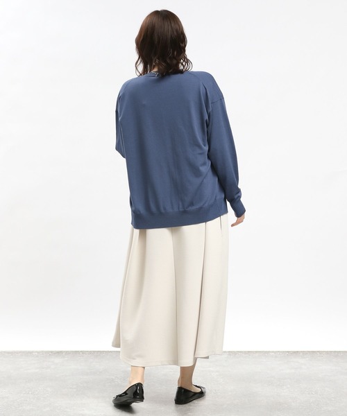 GLOBAL WORK Smile Seed Store（グローバルワーク スマイルシードストア）の「フクレジャガードワンピースフレンチスリーブ/108549（ワンピース・レディース・ブルー系その他6/モカ/アイボリー/ブラック・X-LARGE/LARGE/MEDIUM/SMALL）」の6枚目の写真