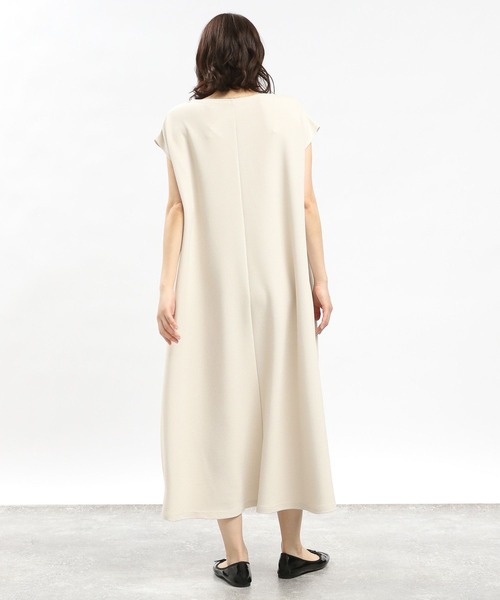 GLOBAL WORK Smile Seed Store（グローバルワーク スマイルシードストア）の「フクレジャガードワンピースフレンチスリーブ/108549（ワンピース・レディース・ブルー系その他6/モカ/アイボリー/ブラック・X-LARGE/LARGE/MEDIUM/SMALL）」の9枚目の写真