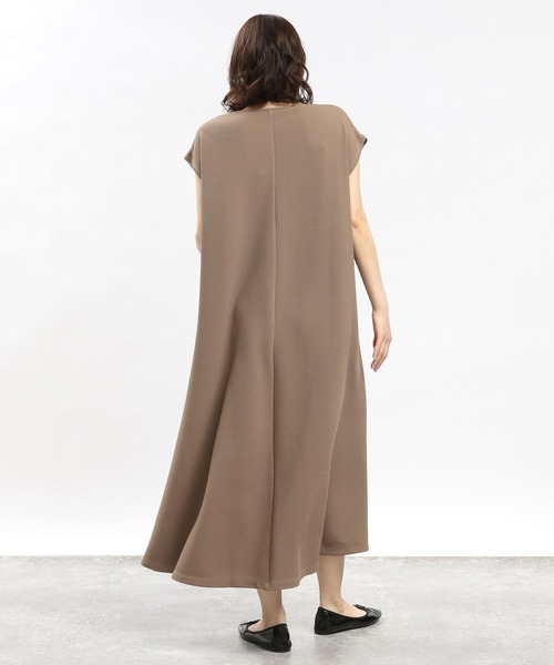 GLOBAL WORK Smile Seed Store（グローバルワーク スマイルシードストア）の「フクレジャガードワンピースフレンチスリーブ/108549（ワンピース・レディース・ブルー系その他6/モカ/アイボリー/ブラック・X-LARGE/LARGE/MEDIUM/SMALL）」の15枚目の写真