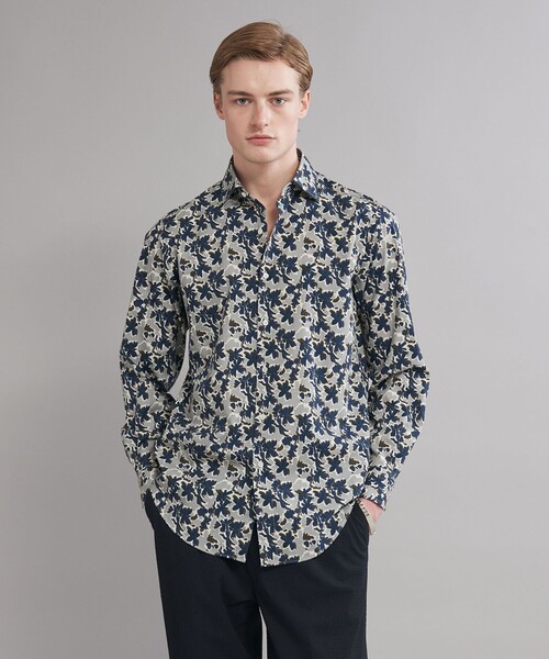 SOVEREIGN(ソブリン)の「<SOVEREIGN> フラワープリント ワイドカラーシャツ(シャツ/ブラウス・メンズ・ネイビー・L/M/S)」の1枚目の写真