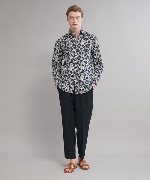 SOVEREIGN(ソブリン)の「<SOVEREIGN> フラワープリント ワイドカラーシャツ(シャツ/ブラウス・メンズ・ネイビー・L/M/S)」の2枚目の写真