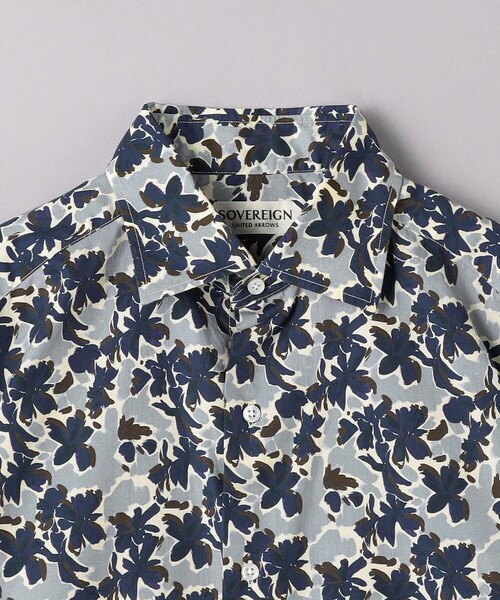 SOVEREIGN(ソブリン)の「<SOVEREIGN> フラワープリント ワイドカラーシャツ(シャツ/ブラウス・メンズ・ネイビー・L/M/S)」の8枚目の写真