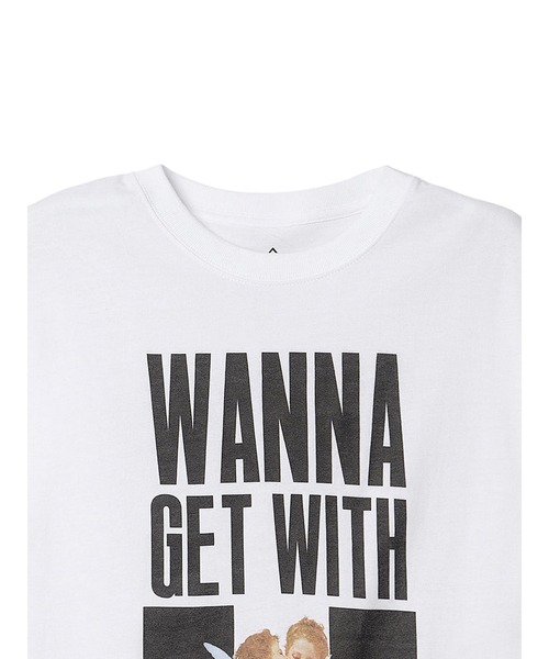 NO COMMENT PARIS（ノーコメントパリ）の「【NO COMMENT PARIS】 ”WANNA GET WITH U”プリント ショートスリーブTEE（Tシャツ/カットソー・メンズ・ホワイト/ブラック・2/3/4）」の4枚目の写真