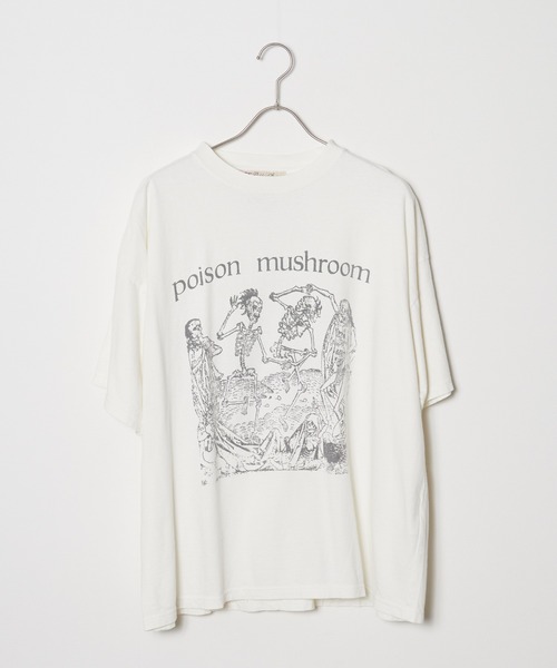REMI RELIEF（レミレリーフ）の「REMI RELIEF/レミレリーフ HARD SP加工20/-天竺BIGサイズT(poison mushroom) Tシャツ（Tシャツ/カットソー・メンズ・ブラック/オフホワイト・L/XL/M/S）」の7枚目の写真