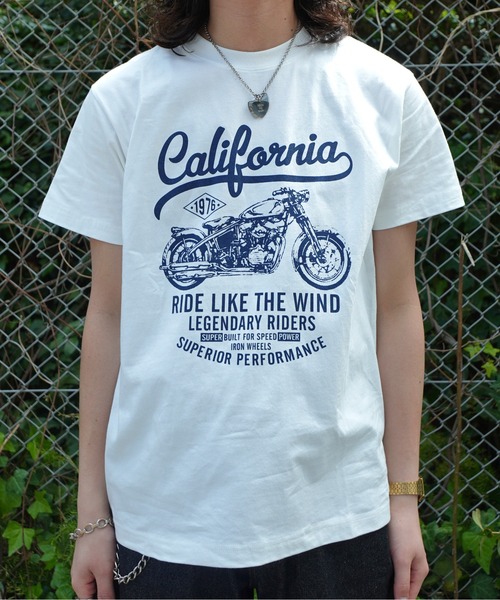 Noen（ノエン）の「カリフォルニアバイカーTシャツ（Tシャツ/カットソー・メンズ・ブラック/ネイビー/ホワイト・MEDIUM/LARGE）」の4枚目の写真