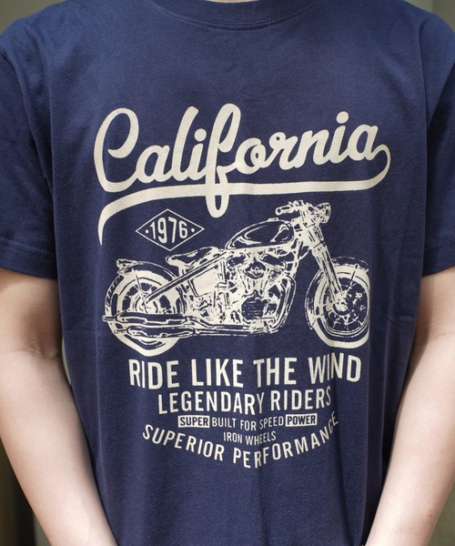 Noen（ノエン）の「カリフォルニアバイカーTシャツ（Tシャツ/カットソー・メンズ・ブラック/ネイビー/ホワイト・MEDIUM/LARGE）」の12枚目の写真
