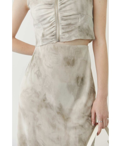 Solace（ソレイス）の「ニュアンス柄シアーナローロングスカート（スカート・レディース・ブラック/ベージュ/オレンジ・FREE）」の11枚目の写真