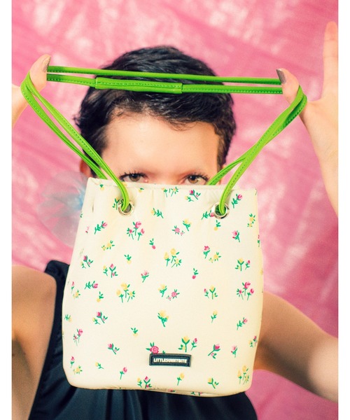 Little sunny bite（リトルサニーバイト）の「rose 2way mini bag（ショルダーバッグ・レディース・アイボリー/ピンク/ブラック・FREE）」の2枚目の写真