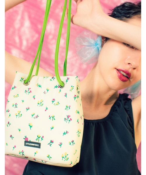 Little sunny bite（リトルサニーバイト）の「rose 2way mini bag（ショルダーバッグ・レディース・アイボリー/ピンク/ブラック・FREE）」の4枚目の写真