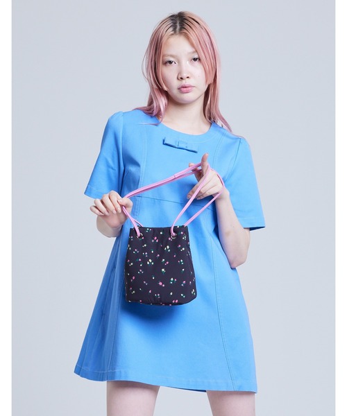 Little sunny bite（リトルサニーバイト）の「rose 2way mini bag（ショルダーバッグ・レディース・アイボリー/ピンク/ブラック・FREE）」の15枚目の写真