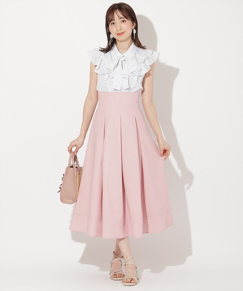 WILLSELECTION - ウィルセレクション 配色ステッチ ブラウス スカート WILLSELECTION（ウィルセレクション）の「配色ステッチハイウエスト