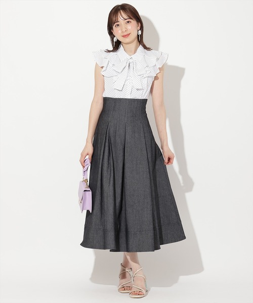 WILLSELECTION - ウィルセレクション 配色ステッチ ブラウス スカート WILLSELECTION（ウィルセレクション）の「配色ステッチハイウエスト