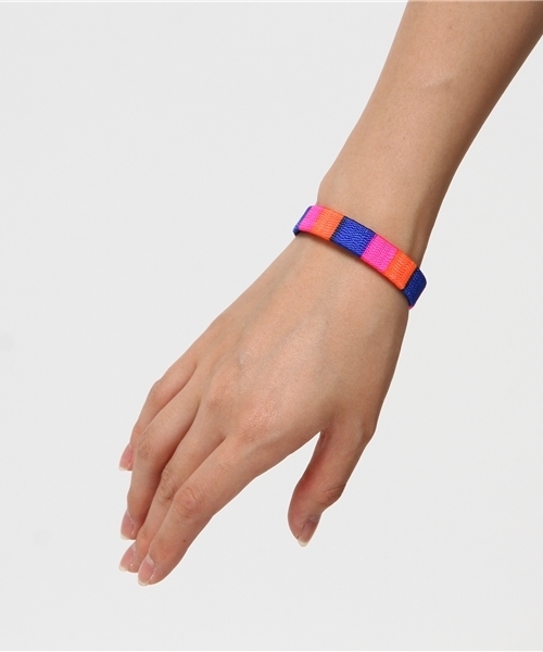 チャイハネ（チャイハネ）の「【チャイハネ】バラートブレスレット（ブレスレット・レディース・ピンク/ブラック/オレンジ/パープル・FREE）」の7枚目の写真