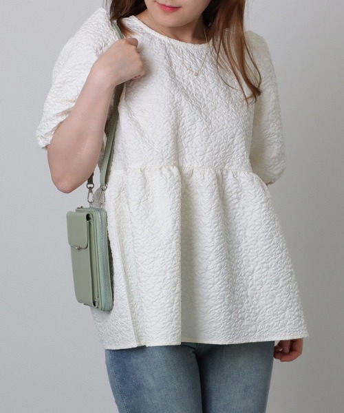 Lace Ladies(レースレディース)の「パールモチーフ付き スクエア ウォレット バッグ(ショルダーバッグ・レディース・ブルー/ブラック/ブラウン/ピンク/グリーン・FREE)」の21枚目の写真